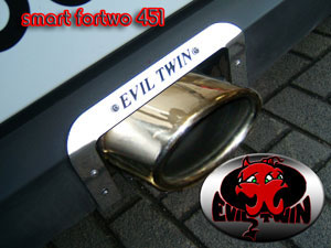 Evil Twin Oval Exit Exhaust 451 turbo