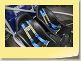 Comfy Corbeau seats are MEV logoed